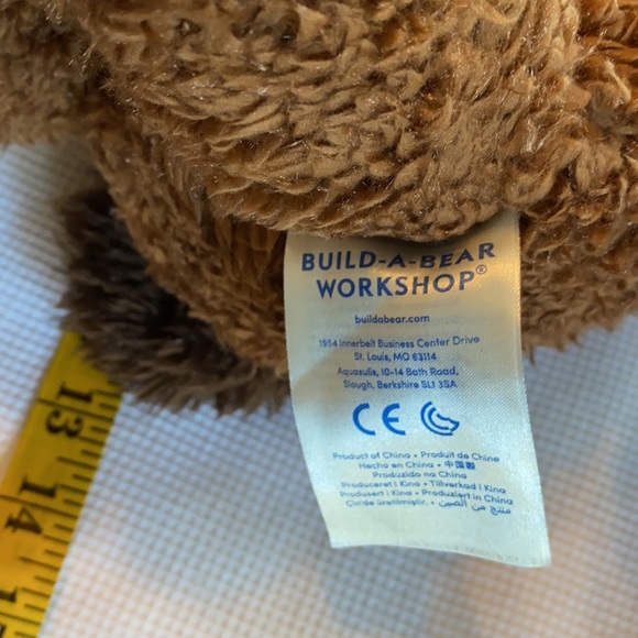 Build A Bear Workshop Playful Brown Pup with Police Outfit - Picture 12 of 12